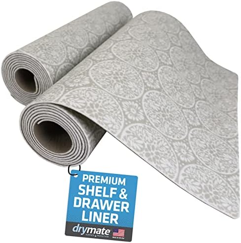 Drymate Premium Luxury Shelf & Drawer Liners, 12”x59”, 2-Pack, Tan