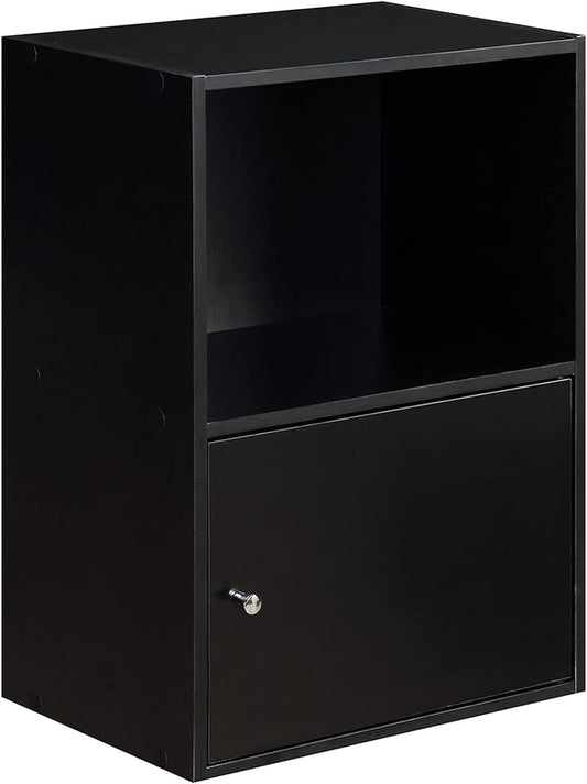 Convenience Concepts 151186 1-Door X-Tra Storage Cabinet, Black