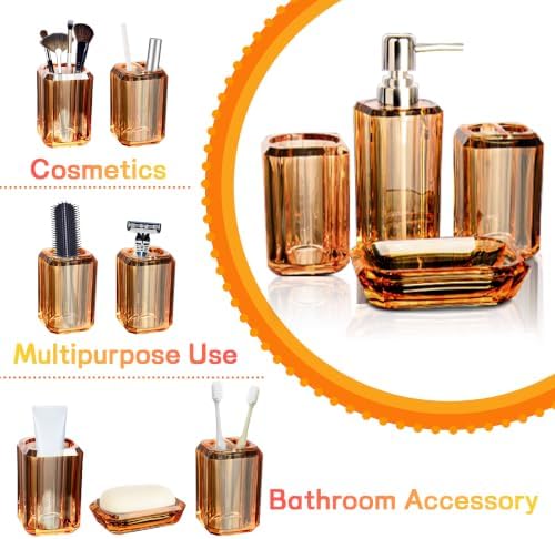 Bathroom Accessories Set – 4-Piece Premium Acrylic Bathroom Set