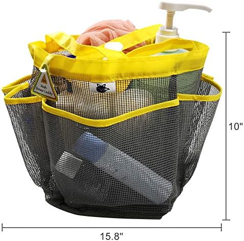 SPINFOX 2 Pack Mesh Shower Caddy Portable, Hanging Bags for Camping Dorm