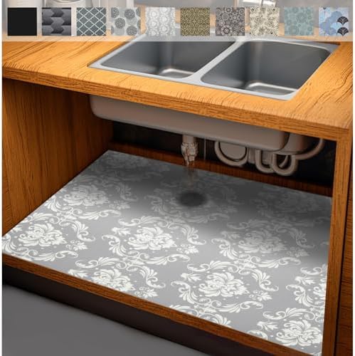 AiBOB Waterproof Under Sink Mat, Absorbent Cabinet Protector, 24" x 68"