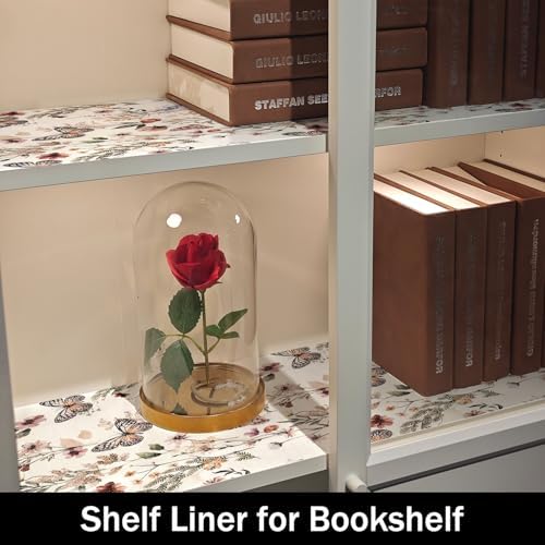 Floral Shelf Liners 24IN x 10FT Non Adhesive and Strong Non-Slip
