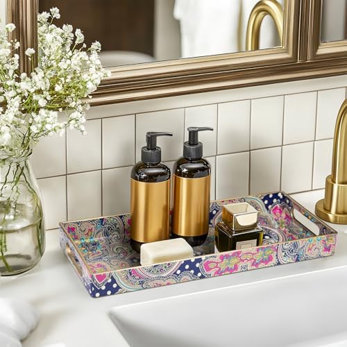 MAONAME Bathroom Vanity for Countertop, Plastic Decorative Trays