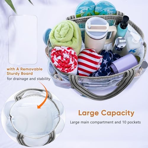 Large Mesh Shower Caddy – Portable ShowerTote with Waterproof Phone Pouch – Quick Dry Shower Bag with Separate Dry & Wet Zones for College Dorm, Gym, Beach Tote, Camping, Travel Essentials