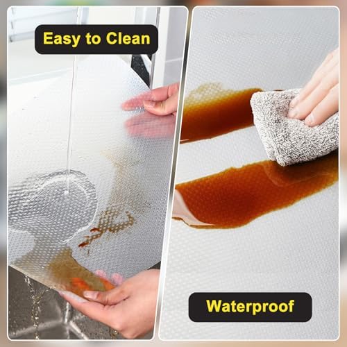 Shelf Liner, Refrigerator Liner, Drawer Liners for Kitchen Cabinet