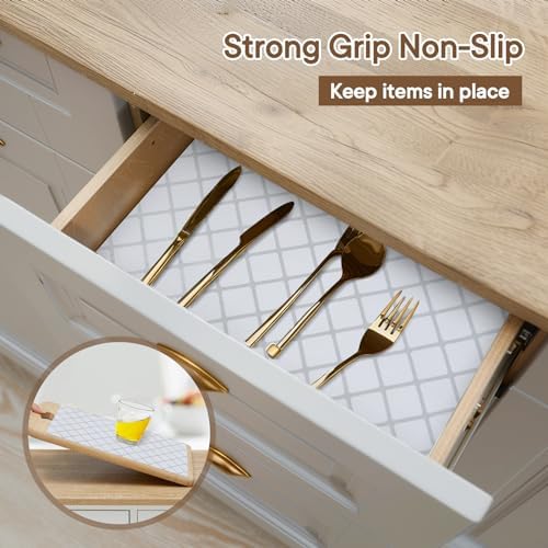 Shelf and Drawer Liner for Kitchen Cabinet Non-Adhesive Non Slip