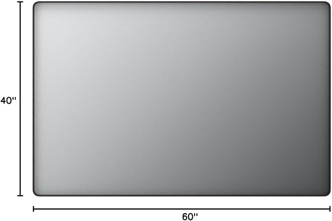 LOAAO 60X40 Inch Black Metal Framed Bathroom Mirror | Matte Black Bathroom Vanity Mirror, Rounded Rectangle, Anti-Rust, Tempered Glass, Hangs Horizontally or Vertically