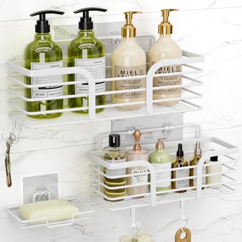 Yougai White Shower Caddy, Bathroom Organizers and Storage
