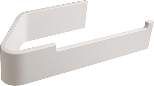 Toilet Paper Holder (White) | Freestanding Design, Bathroom Storage,SUS 304 stainless steel, Matte paint finish, No-drill installation