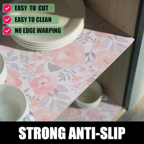 Peony Shelf and Drawer Liner for Kitchen Strong Non-Slip