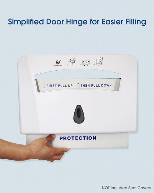 Toilet Seat Cover Dispenser, Dark Grey | ABS, Wall Mounted, Half-fold, Commercial, Bathroom, Restroom, Residential