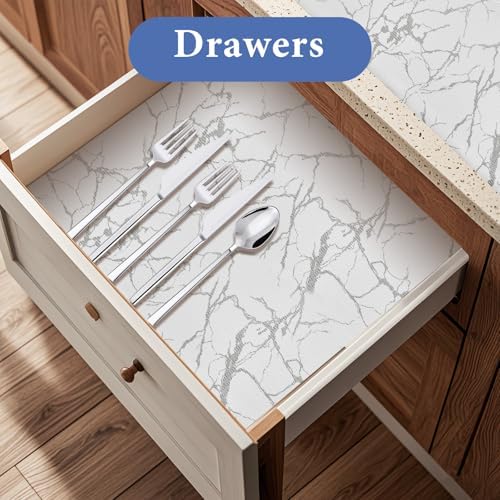 Drawer and Shelf Liner for Kitchen Cabinet: 23.6 in X 20 Ft Non Slip