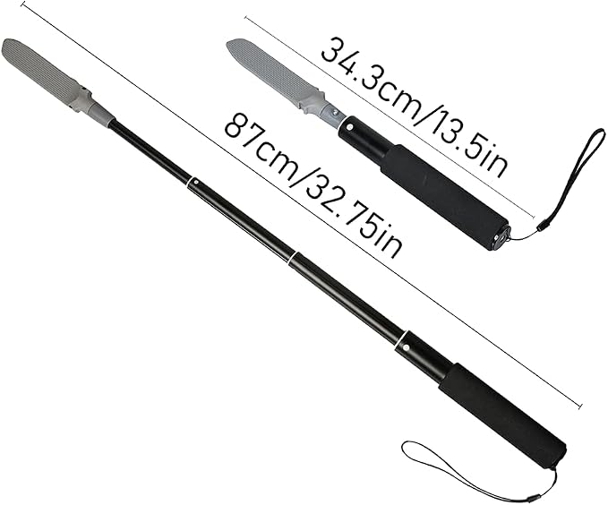 EASACE Toe Cleaning Brush, 13-32 inch Long Handle Foot Scrubber, 4 Reusable Covers, Lotion Applicator for Seniors