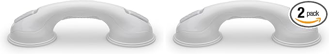 Safe-er-Grip Safe-er-Grip Changing Lifestyles Suction Cup Grab Bars for Bathtubs & Showers; Safety Bathroom Assist Handle, White, 12 inches | (Pack of 2)