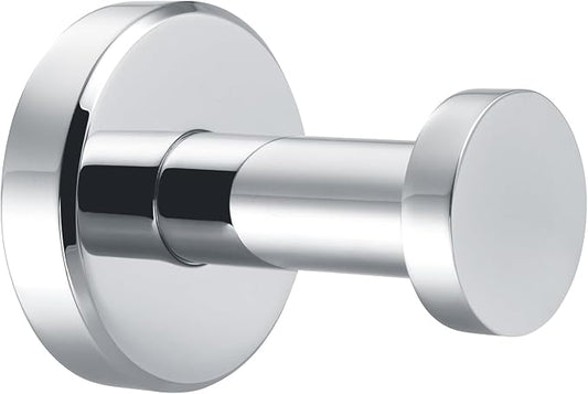 APLusee Bathroom Towel Hook Polished Chrome, SUS 304 Stainless Steel Robe Coat Hook Hanging for Restroom Kitchen Garage Wall Mounted