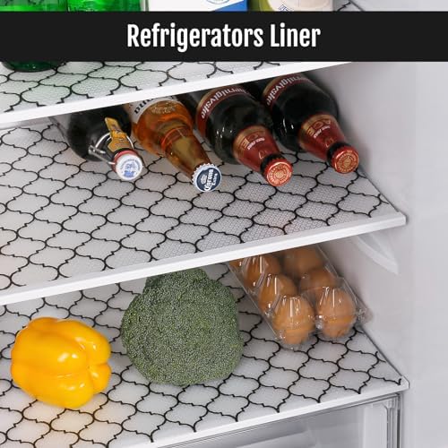Cooyes Shelf and Drawer Liners for Kitchen, Non Adhesive Cabinet Liner