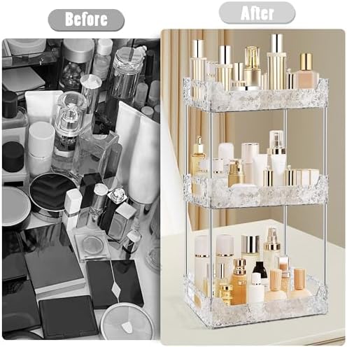 3-Tier Bathroom Counter Organizer Countertop Storage-Clear
