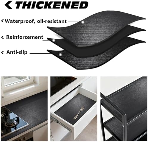 Professional Grade Tool Box Liner Heavy Duty Non-Slip Drawer Liner Black