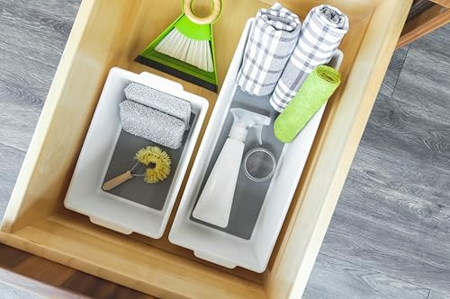 madesmart Classic Large Deep Storage Bin, White