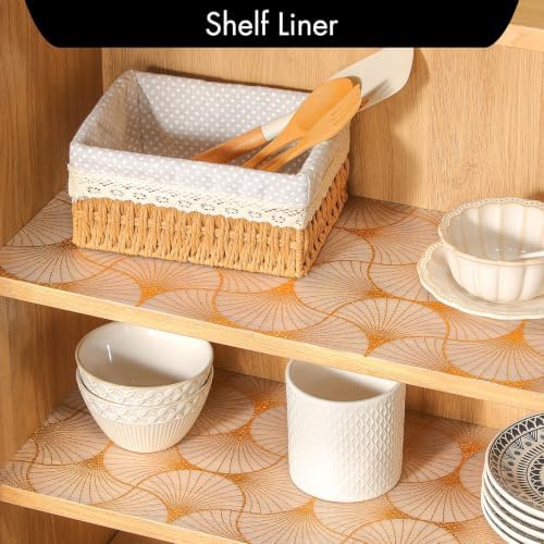 Cooyes Shelf Liner for Kitchen Cabinets – Non-Adhesive Drawer Liner