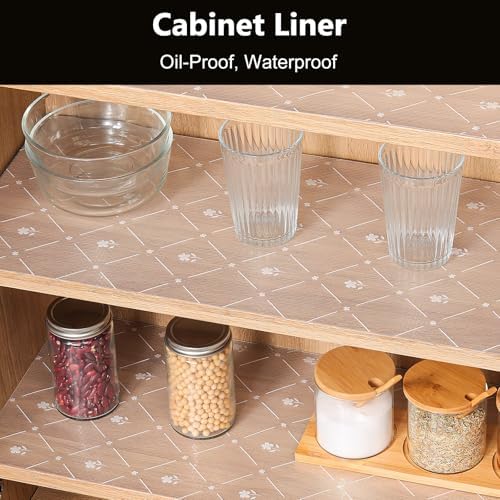 INNOLITES Shelf Liner for Kitchen Cabinets, Non-Adhesive Drawer Liner