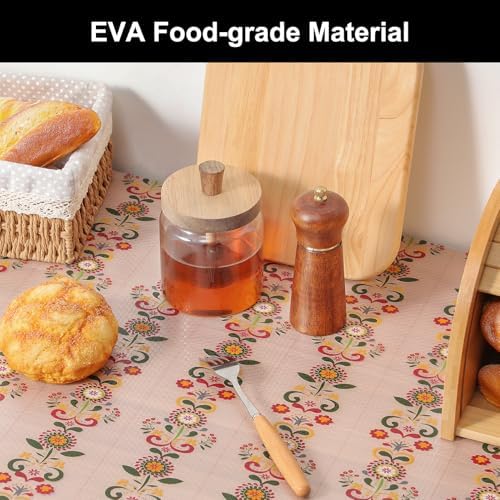 Cooyes Shelf Liner Non-Adhesive Cabinet Drawer Liner for Kitchen 17.5"x197"