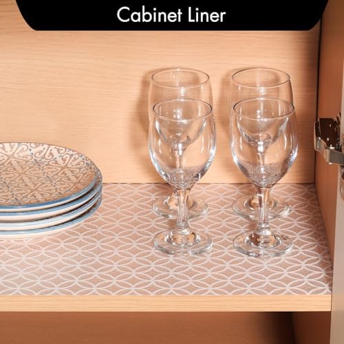 Cooyes Shelf Liner for Kitchen Cabinets – Non-Adhesive Drawer Liner