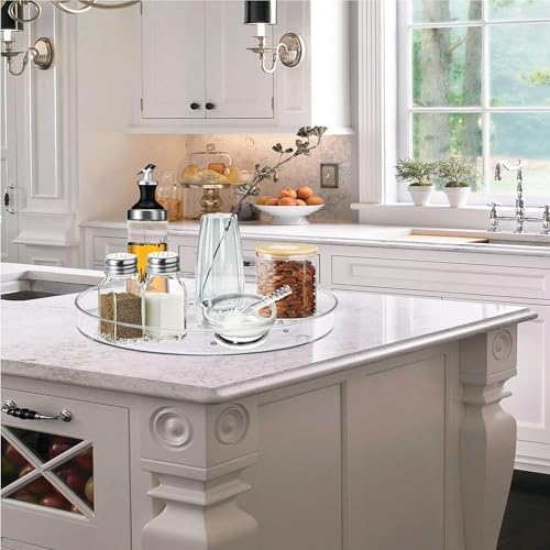 2 Pack Lazy Susan Organizer,10.6" Turntable Organizer for Pantry