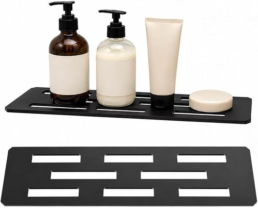 1 Pack Shower Niche Shelf Rectangular Bathroom Niche Shelf with Frosted Stainless Steel Finish, Fits 1/8 inch Grout Lines Shower Niche Insert