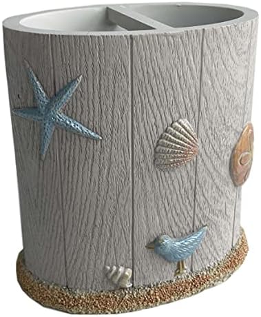 Sweet Home Collection Bathroom Accessories Sets Unique Collections Modern Classic Contemporary Decorative Beautiful Designs Bath Shower Tub Décor, Toothbrush Holder, Ocean Star (Pack of 1)