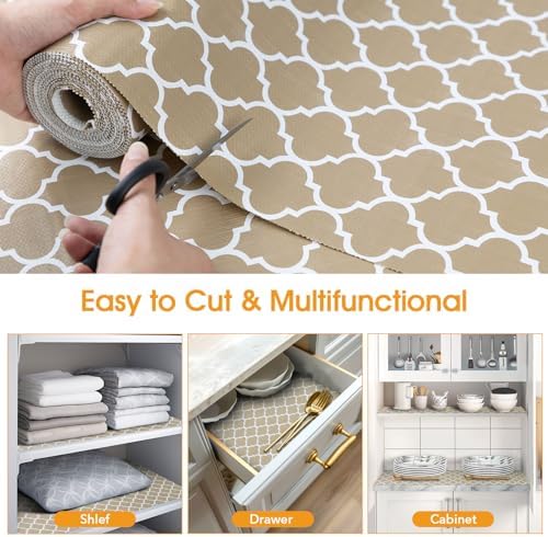 Shelf and Drawer Liner for Kitchen Cabinet Non-Adhesive Non Slip