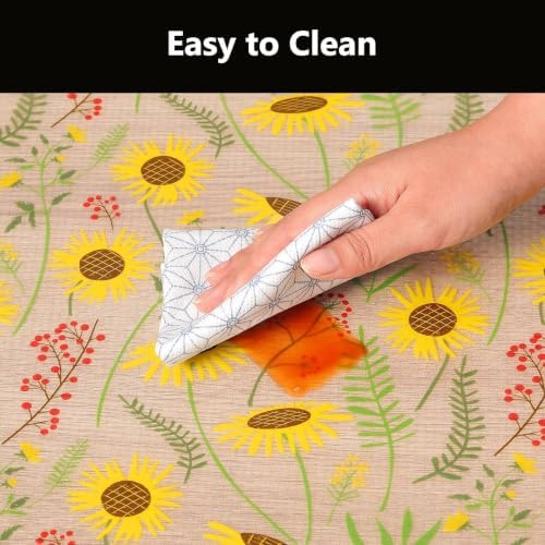 INNOLITES Shelf Liner for Kitchen Cabinet, Floral Drawer Liner Non-Adhesive