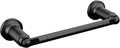 Delta Saylor (1-Pack) 8'' Towel Rack for Bathroom Matte Black Towel Bar for Bathroom Wall Hand Towel Holder Rod Wall Mounted Kitchen Towel Holder 73508-BL