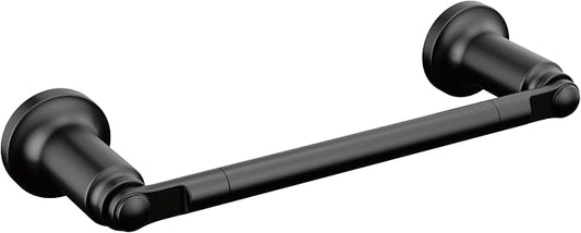 Delta Saylor (1-Pack) 8'' Towel Rack for Bathroom Matte Black Towel Bar for Bathroom Wall Hand Towel Holder Rod Wall Mounted Kitchen Towel Holder 73508-BL