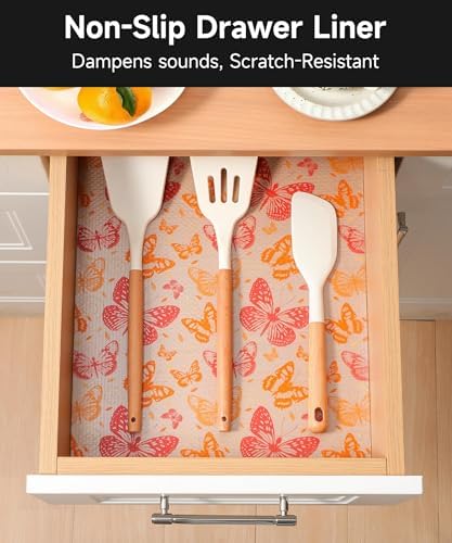 Cooyes Shelf Liner Non-Adhesive Cabinet Drawer Liner for Kitchen 23.6"x236"
