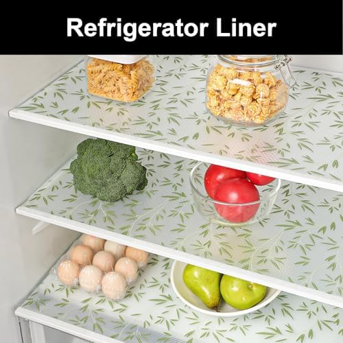 Cooyes Shelf Liners for Kitchen Cabinets Waterproof Kitchen Cupboard Mats