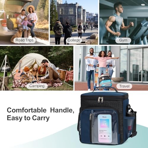 F-color Crossbody Shower Caddy Portable - Shower Bag with Hands-Free Strap