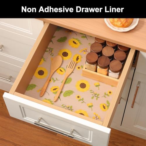 Cooyes Shelf Liner Non-Adhesive EVA Cabinet & Drawer Liner 17.5" x 240"