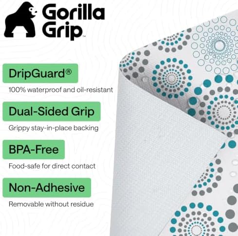 GORILLA GRIP Shelf Liner, Kitchen Drawer Protector, 12x120 Spiral