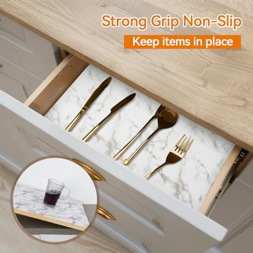 Shelf and Drawer Liner for Kitchen Cabinet Non-Adhesive Non Slip