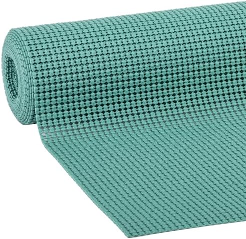 EasyLiner Select Grip Shelf Liner for Drawers & Cabinets - Easy to Install & Cut to Fit - Non Slip Non Adhesive Grip Shelf Liner for Kitchen Drawers, Bathroom, Pantry - 12in x 10ft Fern Green, 6 Rolls