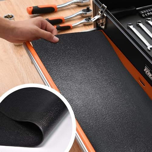 Professional Grade Tool Box Liner Heavy Duty Non-Slip Drawer Liner Black