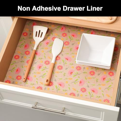 Cooyes Shelf Liner Non-Adhesive EVA Cabinet & Drawer Liner 17.5" x 78.7"