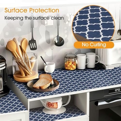 Shelf and Drawer Liner for Kitchen Cabinet Non-Adhesive Non Slip