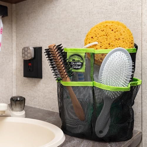 Camco Life is Better at the Campsite Mesh Shower Caddy — Great for RVs, Campers, and Travel