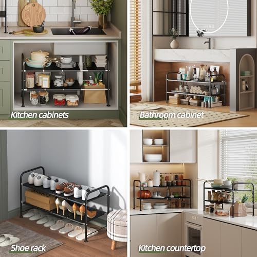 Under Sink Organizers and Storage,Expandable under cabinet organizer Shelf
