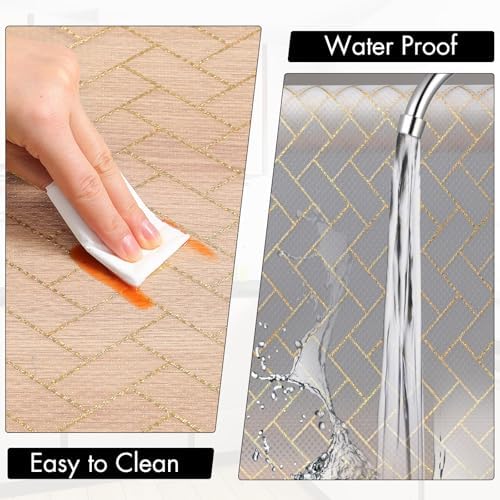Cooyes Shelf Liner for Kitchen Cabinets – Non-Adhesive Drawer Liner