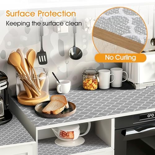 Shelf and Drawer Liner for Kitchen Cabinet Non-Adhesive Non Slip