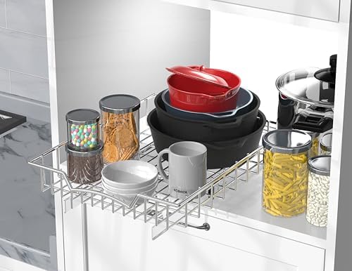 Simple Houseware Under Cabinet Pull Out Sliding Shelf Drawer, 17Dx13W