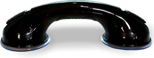 Safe-er-Grip Changing Lifestyles Suction Cup Balance Assist Bar for Bathtubs & Showers; Safety Bathroom Grab Bar Handle, All Black, 12 inches